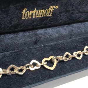 Fortunoff Linked Heart Bracelet